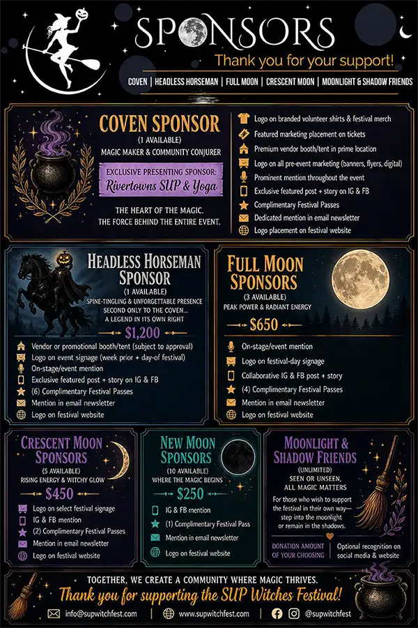 2026 SUP Witch Sponsors